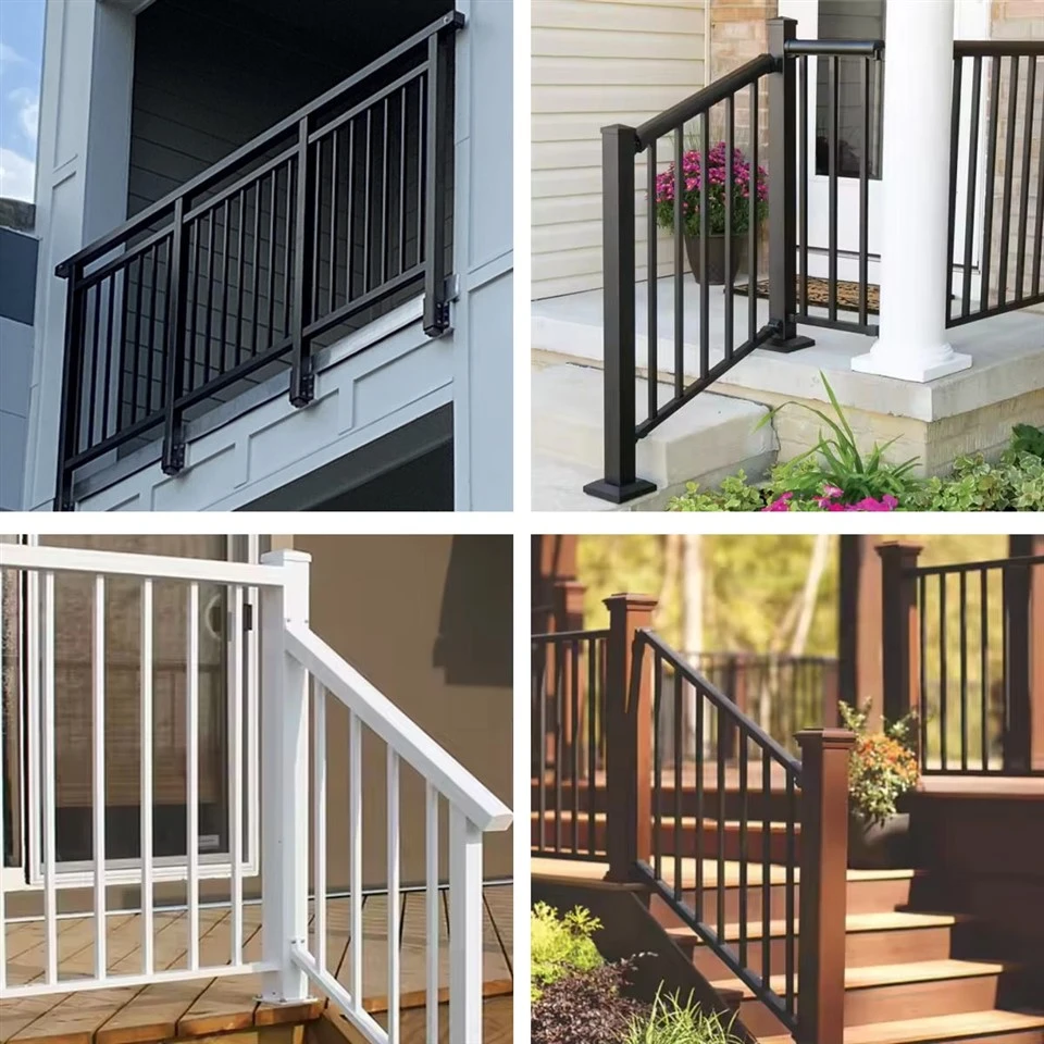 Power Coated Post Mounted Aluminum Handrail